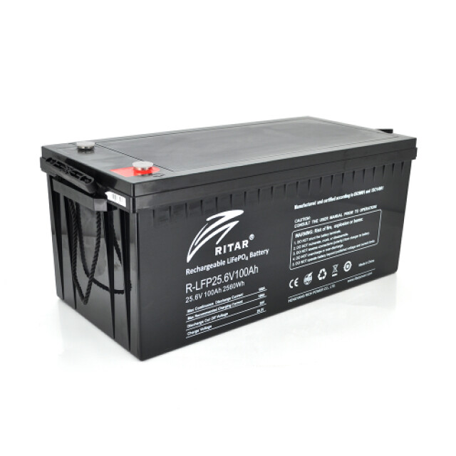 фотографія ritar lifepo4 25,6v 100ah - акумулятор 100 аг 25.6 в