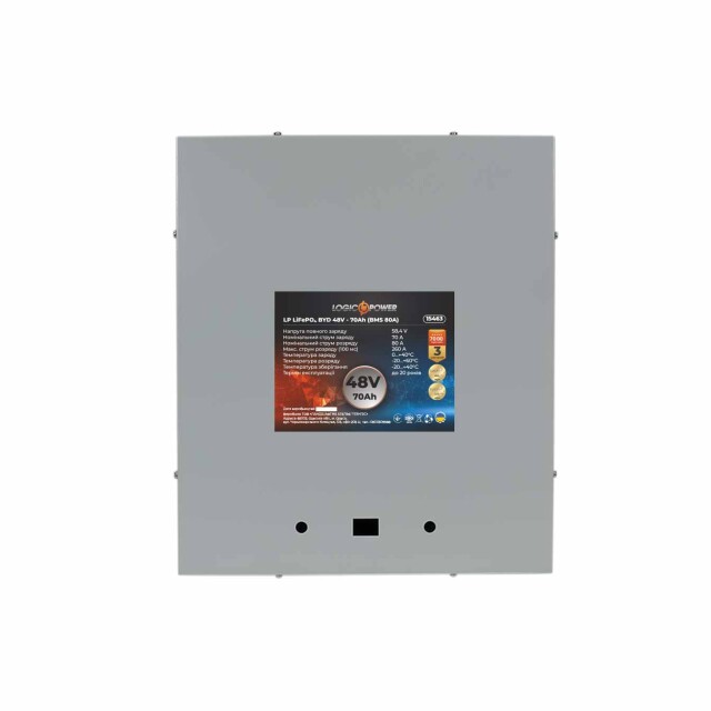 фотографія акумулятор lifepo4 logicpower 48v - 70 ah (bms 80a) метал фотографія акумулятор lifepo4 logicpower 48v - 70 ah (bms 80a) метал