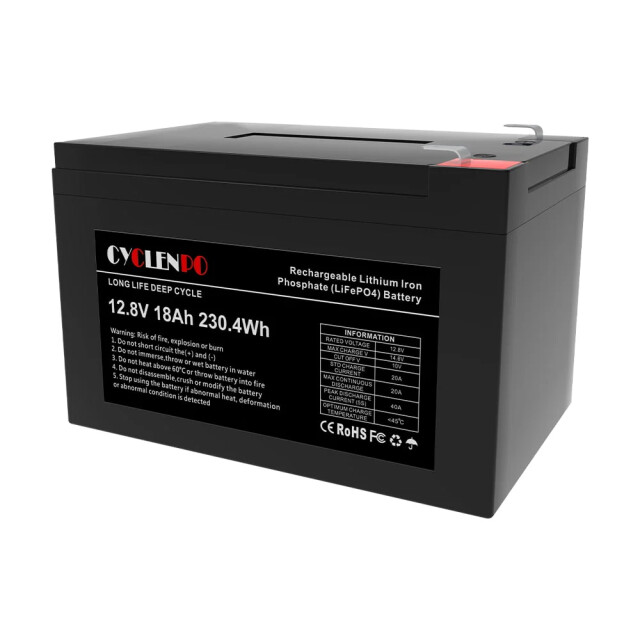 фотографія cyclen 12.8v 18ah lifepo4 - акумулятор 230.4 втгод фотографія cyclen 12.8v 18ah lifepo4 - акумулятор 230.4 втгод
