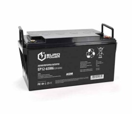 EuroPower AGM EP12-65M6 - акумулятор 65Ah 12V