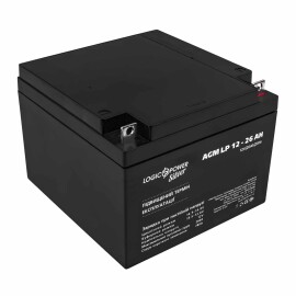 Аккумулятор AGM LogicPower LP 12V - 26 Ah Silver