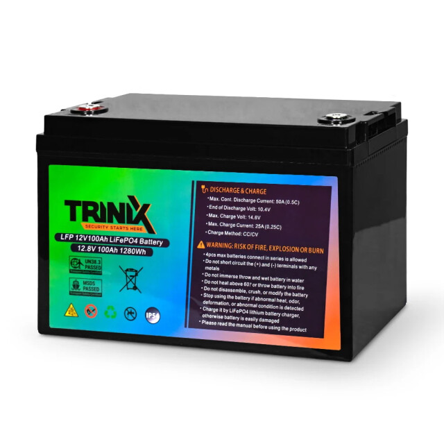 фотография trinix lfp 12v100ah - lifepo4 аккумуляторная батарея 12в 100ач фотография trinix lfp 12v100ah - lifepo4 аккумуляторная батарея 12в 100ач