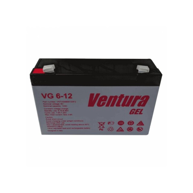 фотографія ventura vg 6-12 gel - акумулятор 12аг 6в фотографія ventura vg 6-12 gel - акумулятор 12аг 6в