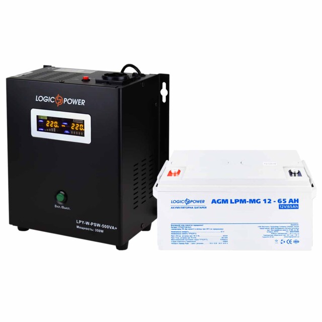 фотографія logicpower дбж w500va + мультигелева батарея 900w - комплект резервного живлення для котла фотографія logicpower дбж w500va + мультигелева батарея 900w - комплект резервного живлення для котла