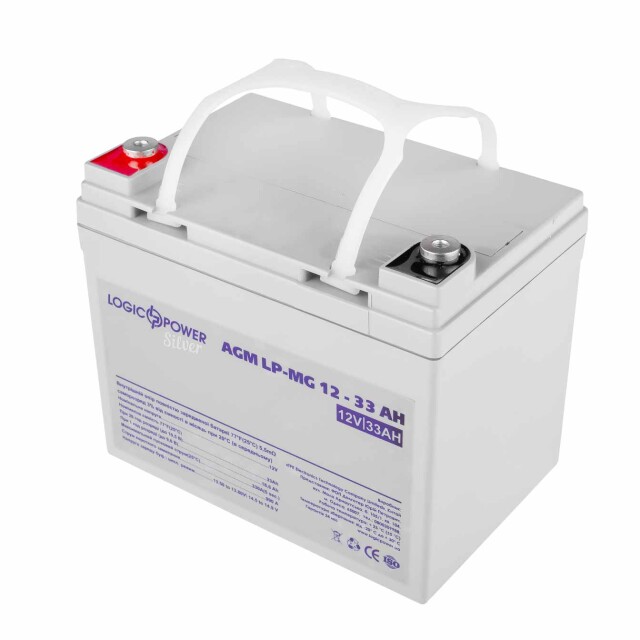 фотографія акумулятор мультигелевий logicpower lp-mg 12v - 33 ah silver фотографія акумулятор мультигелевий logicpower lp-mg 12v - 33 ah silver