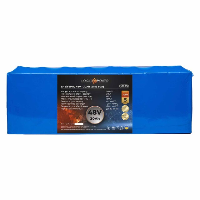 фотографія акумулятор lifepo4 logicpower 48v - 30 ah (bms 60a) фотографія акумулятор lifepo4 logicpower 48v - 30 ah (bms 60a)