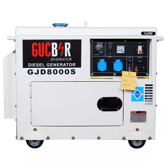 фотография gucbir gjd8000s - дизельный однофазный генератор 8 квт в кожухе фотография gucbir gjd8000s - дизельный однофазный генератор 8 квт в кожухе