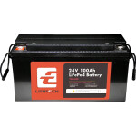 фотография lithtech te24100b + bluetooth lifepo4 25,6v 100ah, 2.56kwh - аккумуляторная батарея 2.56 квт·ч bms 50a №2