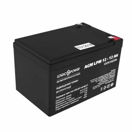 Акумулятор AGM LogicPower LPM 12V - 12 Ah