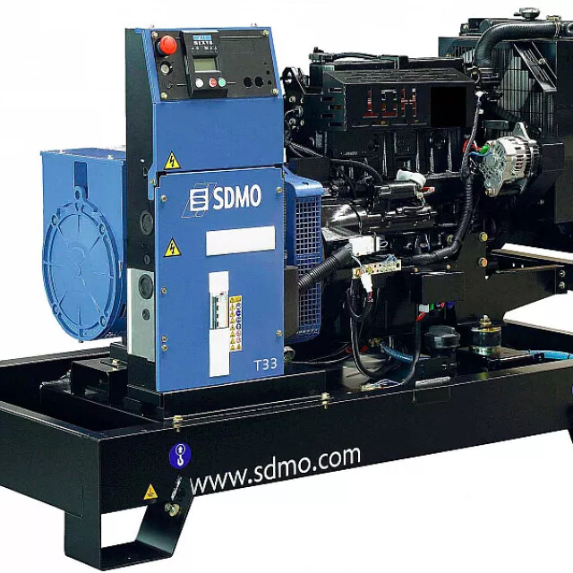 фотографія sdmo t33k - дизельний генератор 26 квт відкритого типу