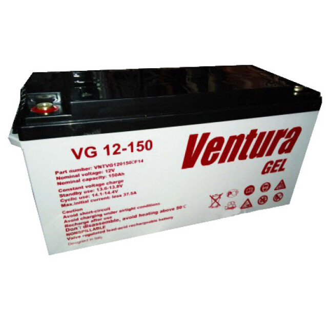 фотографія ventura vg 12-150 gel - акумулятор 150аг 12в фотографія ventura vg 12-150 gel - акумулятор 150аг 12в