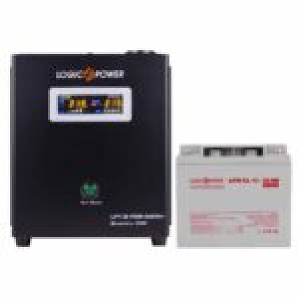 фотографія LogicPower ДБЖ W500 + гелева батарея 520W - комплект резервного живлення для котла