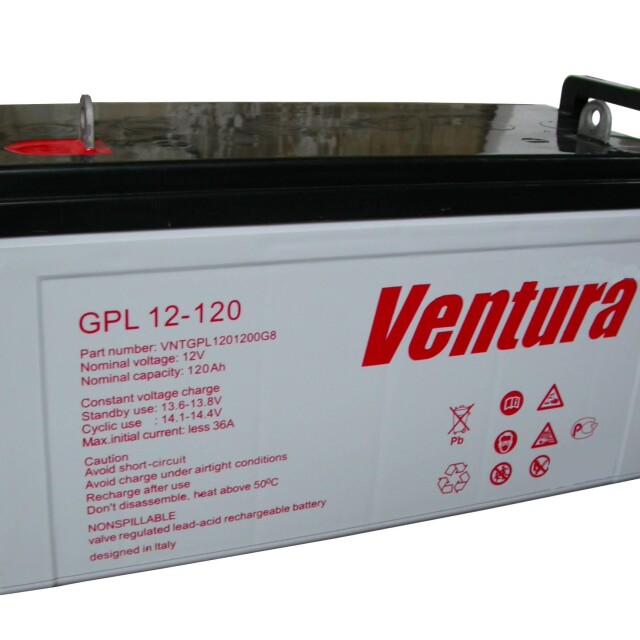 фотографія ventura gpl 12-120 - акумулятор 120аг 12в