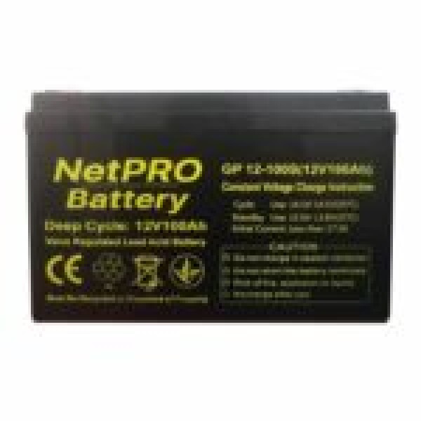 фотографія NetPRO GP 12-100S - акумулятор 12В 100 Аг фотографія NetPRO GP 12-100S - акумулятор 12В 100 Аг