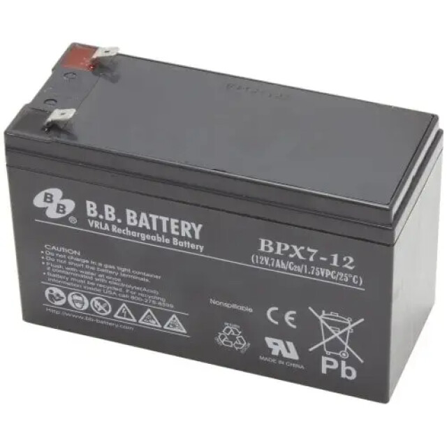 фотография bb battery bpx 7-12 - аккумулятор 7ач 12в