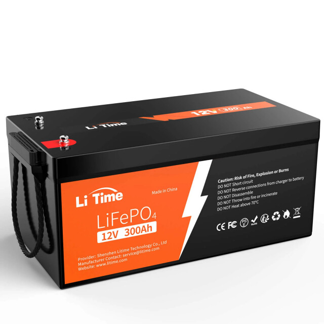 фотографія litime 12v 300ah (12.8v-300ah, 3840 вт*год, 200a bms) - lifepo4 акумулятор