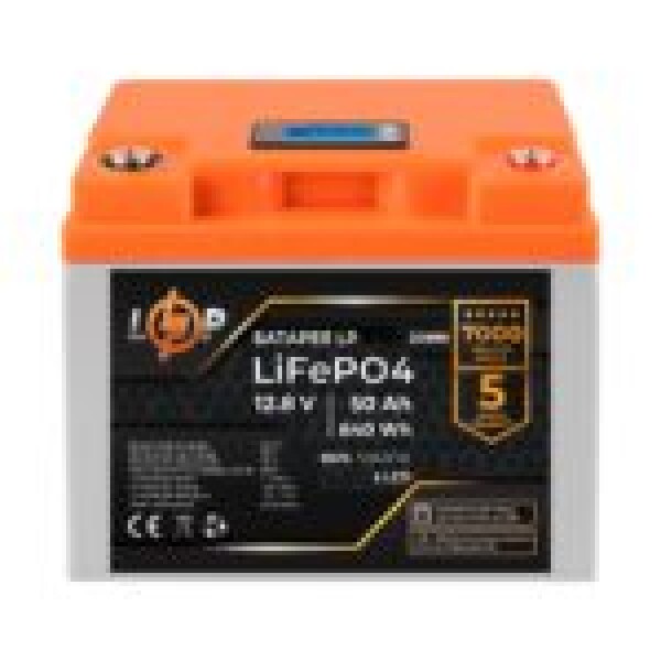 фотография LP LiFePO4 для ИБП LCD 12V (12,8V) - 50 Ah (640Wh) (BMS 50A/25A)