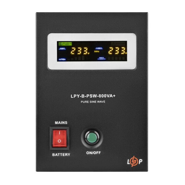 фотографія logicpower lpy-b-psw-800va+(560вт) 5a/15a - ибп с правильной синусоидой фотографія logicpower lpy-b-psw-800va+(560вт) 5a/15a - ибп с правильной синусоидой