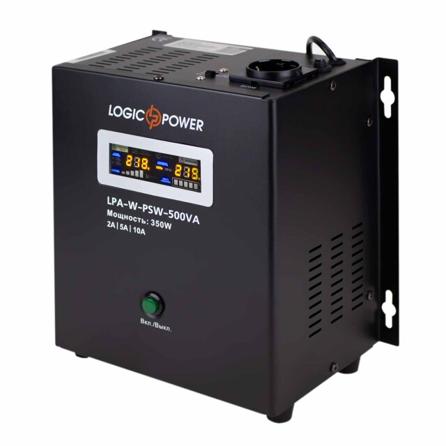 фотография logicpower lpa-w-psw-500va(350вт) 2a/5a/10a - ибп с правильной синусоидой