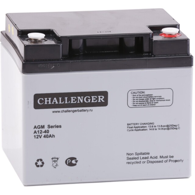 фотографія challenger a12-40 - акумулятор 41аг 12в фотографія challenger a12-40 - акумулятор 41аг 12в