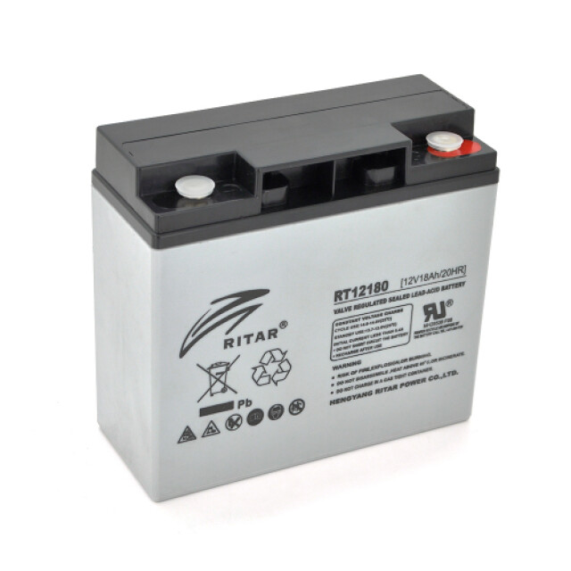 фотографія акумулятор для безперебійника ritar rt12180, gray case, 12v 18ah фотографія акумулятор для безперебійника ritar rt12180, gray case, 12v 18ah