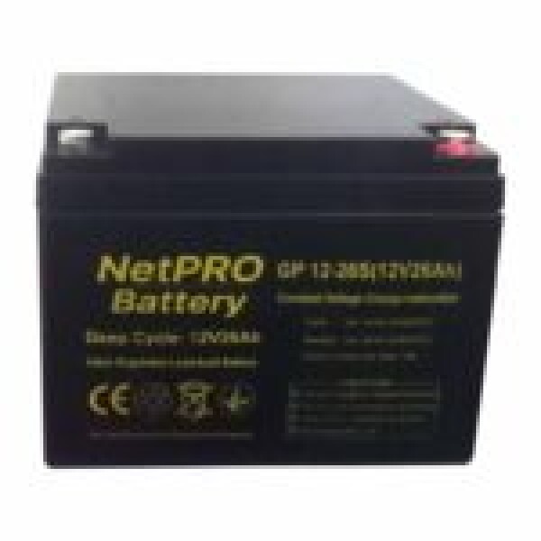 фотографія NetPRO GP 12-26S - акумулятор 12В 26 Аг фотографія NetPRO GP 12-26S - акумулятор 12В 26 Аг