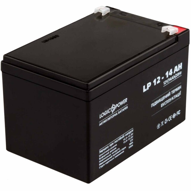 фотография аккумулятор agm logicpower lp 12v - 14 ah silver