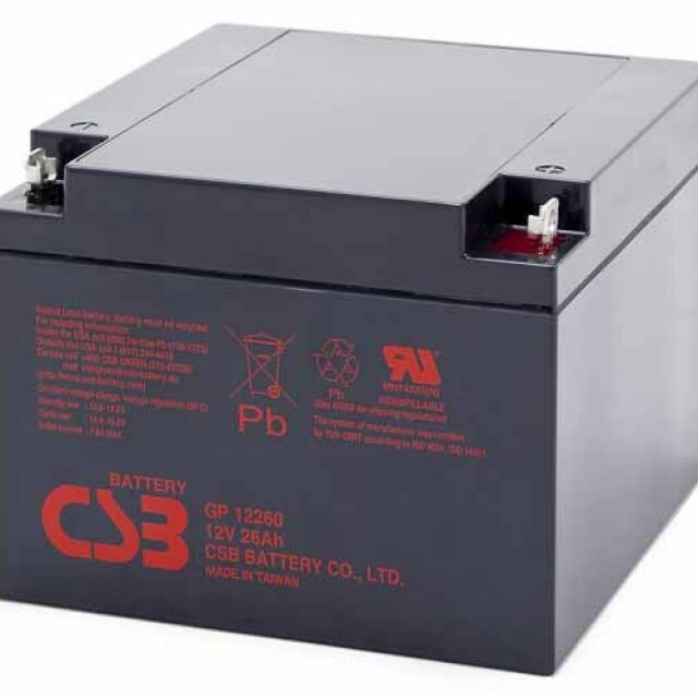фотография csb gp12260 12v 26ah - аккумулятор 26ah 12v фотография csb gp12260 12v 26ah - аккумулятор 26ah 12v