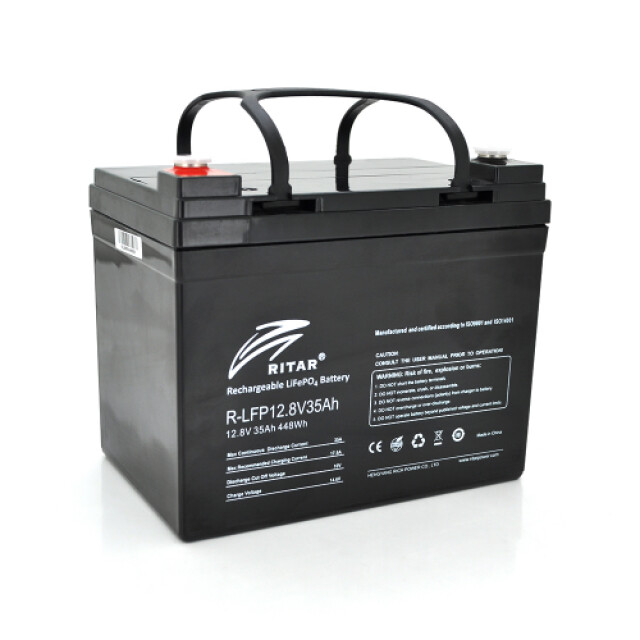 фотографія ritar lifepo4 12,8v 35ah - акумулятор 35 аг 12.8 в фотографія ritar lifepo4 12,8v 35ah - акумулятор 35 аг 12.8 в
