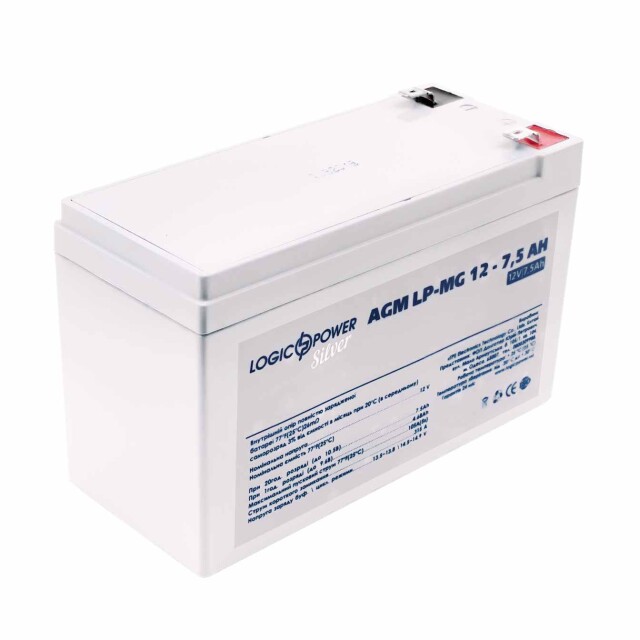 фотографія акумулятор мультигелевий logicpower lp-mg 12v - 7.5 ah silver фотографія акумулятор мультигелевий logicpower lp-mg 12v - 7.5 ah silver