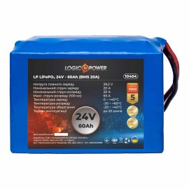 Акумулятор LiFePO4 LogicPower 24V - 60 Ah (BMS 20A)