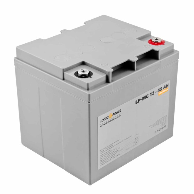 фотографія акумулятор мультигелевий logicpower lp-mg 12v - 45 ah silver фотографія акумулятор мультигелевий logicpower lp-mg 12v - 45 ah silver