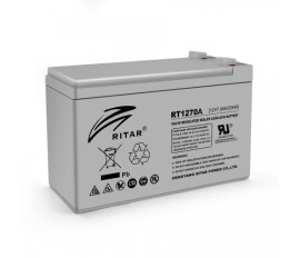 Аккумулятор для Бесперебойника RITAR RT1270A, Gray Case, 12V 7Ah