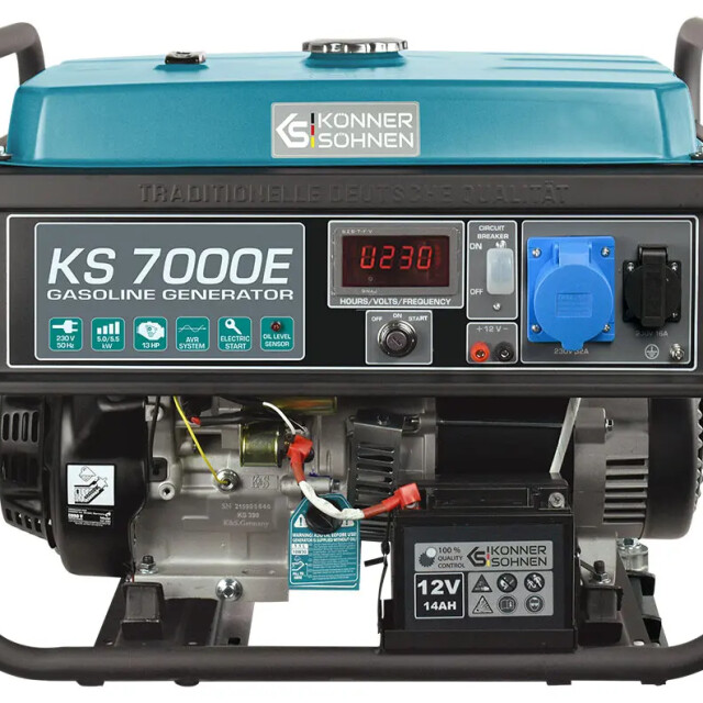 фотографія konner&sohnen ks 7000e - бензиновий генератор 5.5 квт фотографія konner&sohnen ks 7000e - бензиновий генератор 5.5 квт