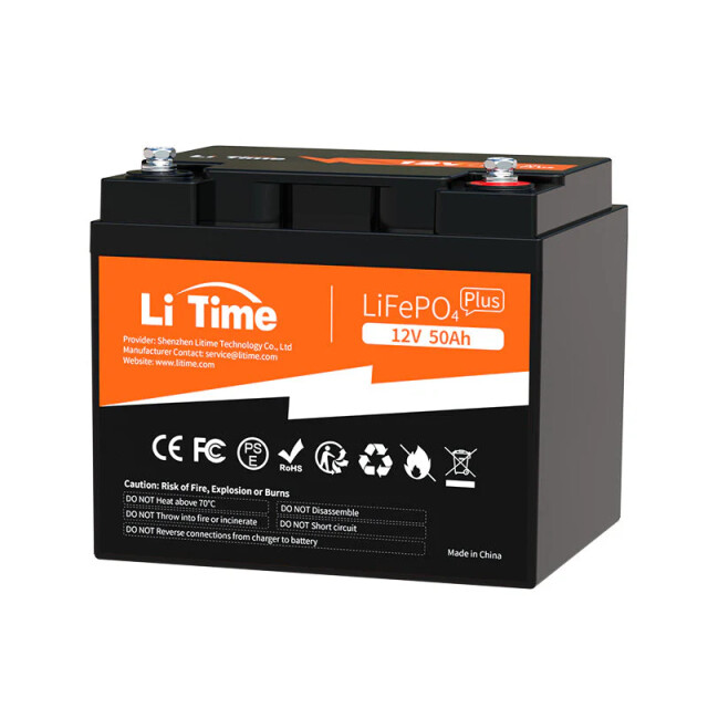 фотографія litime 12v 50ah (12.8v-50ah, 640 вт*год, 50a bms) - lifepo4 акумулятор