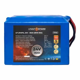 Акумулятор LiFePO4 LogicPower 24V - 36 Ah (BMS 60A)