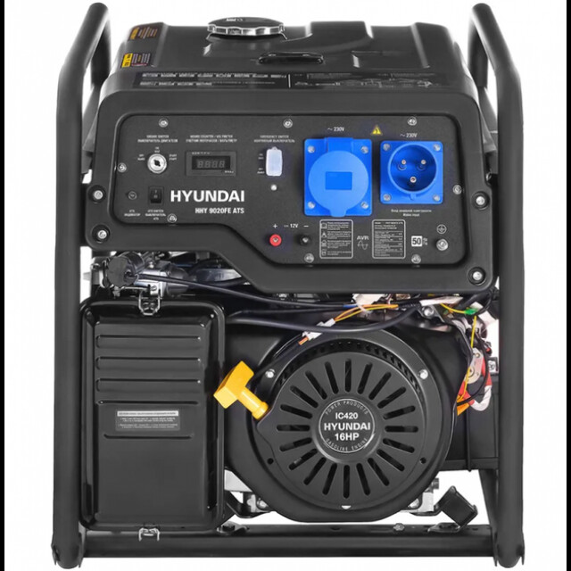 фотография hyundai hhy 9020fe ats - генератор бензиновый 6 квт фотография hyundai hhy 9020fe ats - генератор бензиновый 6 квт
