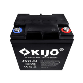 KIJO JS12-26, 12V 26Ah - Универсальный AGM аккумулятор 26Ач