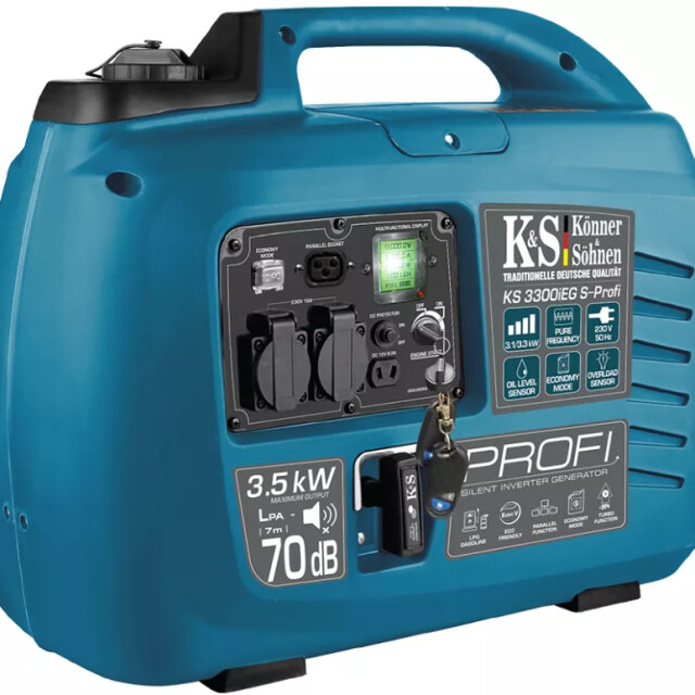 фотографія konner&sohnen ks 3300ieg s-profi - інверторний газо-бензиновий генератор 3 квт