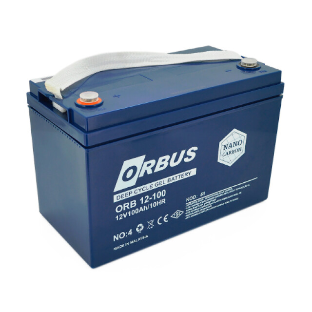 фотография аккумулятор orbus cg12100 gel 12v 100 ah