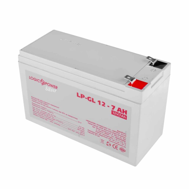 фотографія акумулятор гелевий logicpower lp-gl 12v - 7 ah silver фотографія акумулятор гелевий logicpower lp-gl 12v - 7 ah silver