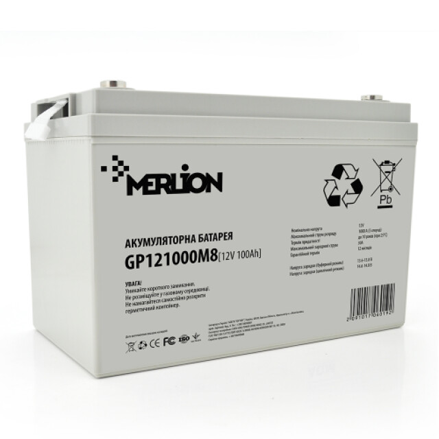 фотографія акумулятор 12в 100аг merlion agm gp121000m8 12v 100ah фотографія акумулятор 12в 100аг merlion agm gp121000m8 12v 100ah