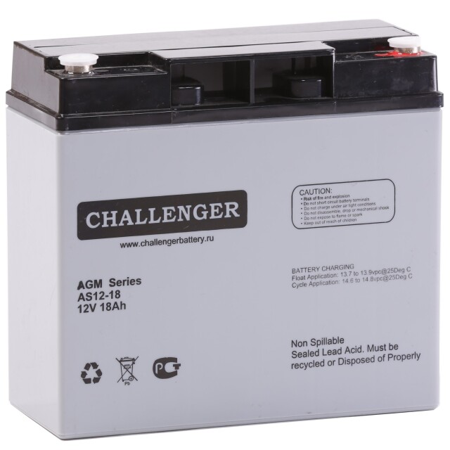 фотографія challenger as12-18 - акумулятор 18аг 12в фотографія challenger as12-18 - акумулятор 18аг 12в