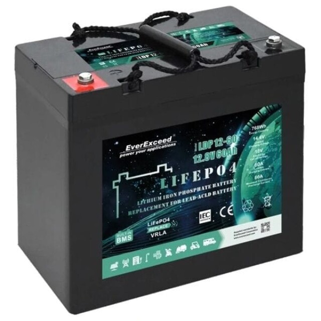 фотография lifepo4 everexceed ldp 12-60 (12.8v-60ah) bluetooth литиевый фотография lifepo4 everexceed ldp 12-60 (12.8v-60ah) bluetooth литиевый