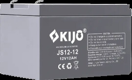 KIJO JS12-12, 12V 12Ah - Універсальний AGM акумулятор 12Агод