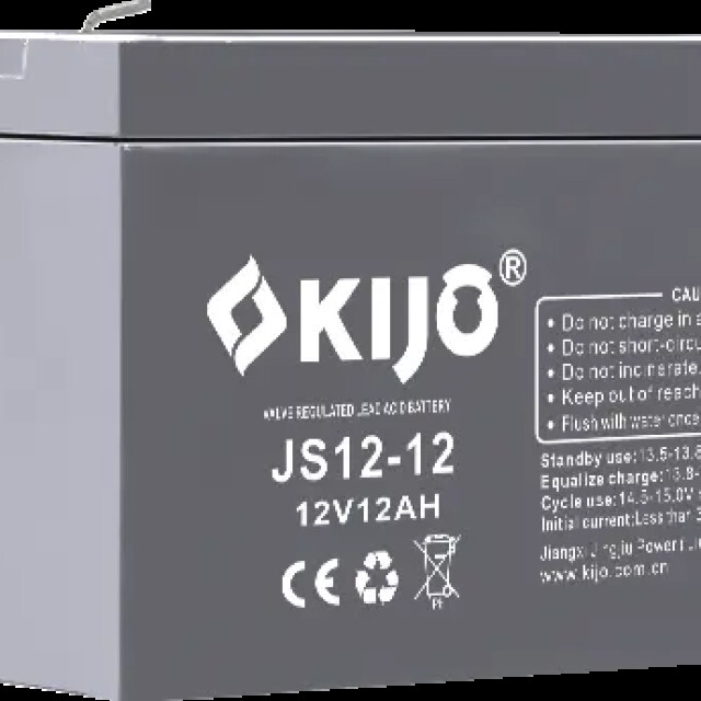 фотографія kijo js12-12, 12v 12ah - універсальний agm акумулятор 12агод фотографія kijo js12-12, 12v 12ah - універсальний agm акумулятор 12агод