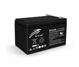 Аккумулятор для Бесперебойника RITAR RT12120B, Black Case, 12V 12Ah