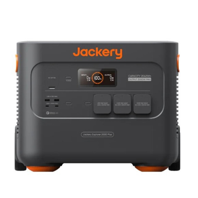 фотографія jackery explorer 2000 plus - портативна елестростанція 2042.8 вт·год 3000 вт
