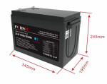 фотографія cyclen 25.6v 100ah lifepo4 - акумулятор 2560 втгод з bluetooth-підігрівом №5 фотографія cyclen 25.6v 100ah lifepo4 - акумулятор 2560 втгод з bluetooth-підігрівом №5