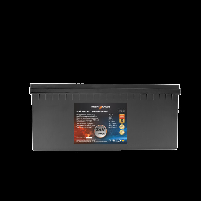фотографія акумулятор lifepo4 logicpower 24v - 140 ah (bms 150a) фотографія акумулятор lifepo4 logicpower 24v - 140 ah (bms 150a)